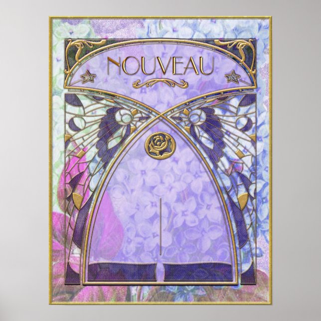 Belle affiche Art Nouveau. (Devant)