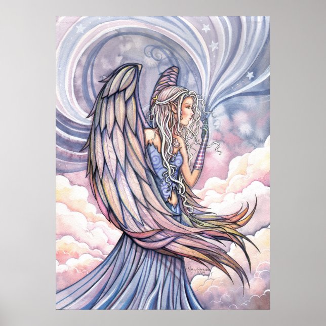 Belle affiche d'ange par Molly Harrison (Devant)