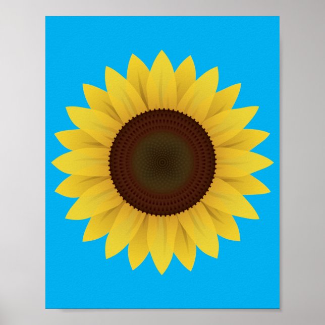 Belle affiche de tournesol d'été (Devant)