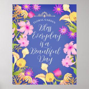 Belle affiche de violet de jour