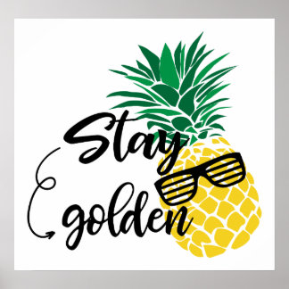 Belle affiche décorée maison de plage d'ananas
