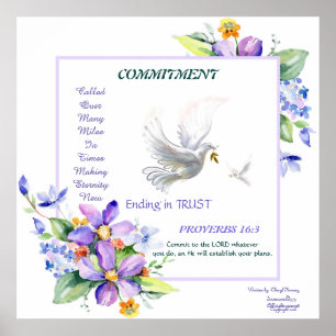 Belle affiche Delicate Dove Engagement