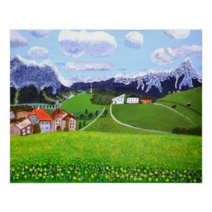 Belle affiche Norvège