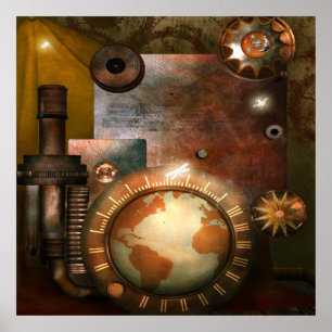 Belle affiche Steampunk