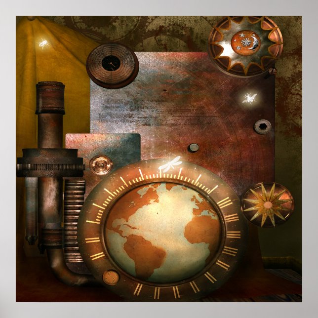 Belle affiche Steampunk (Devant)