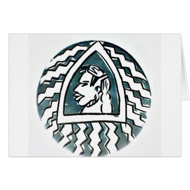 Belle Africaine Bongo Massai Portrait Tribal Art (Devant horizontal)