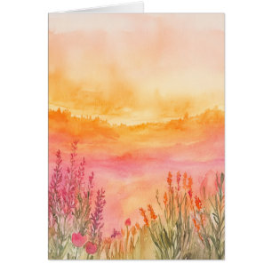 Belle aquarelle Carte pour notes Toutes les occasi