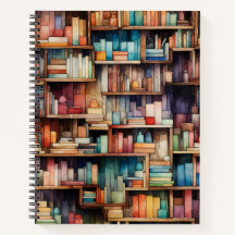 Belle aquarelle Livres Bibliothèque Livres