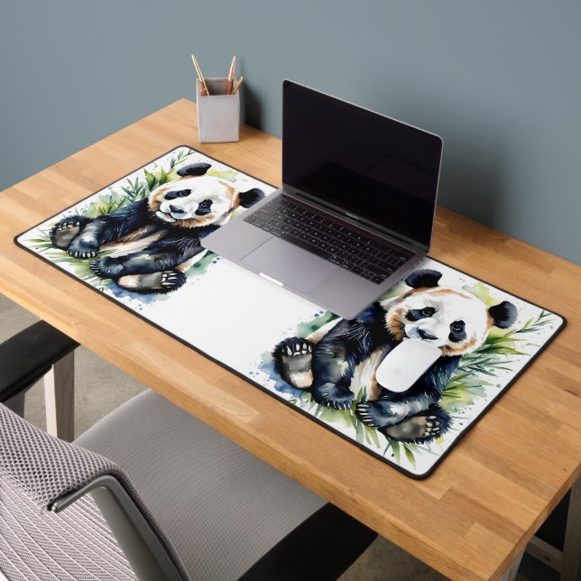 Belle aquarelle Panda Bear (Bureau 2)