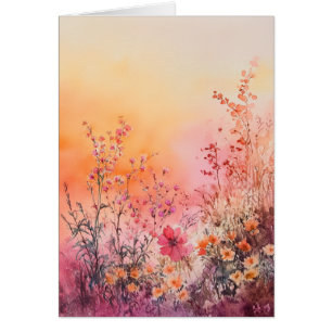 Belle aquarelle Toutes les occasions Cartes pour n