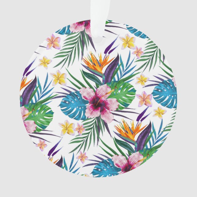 Belle aquarelle tropicale à peinture florale (devant)