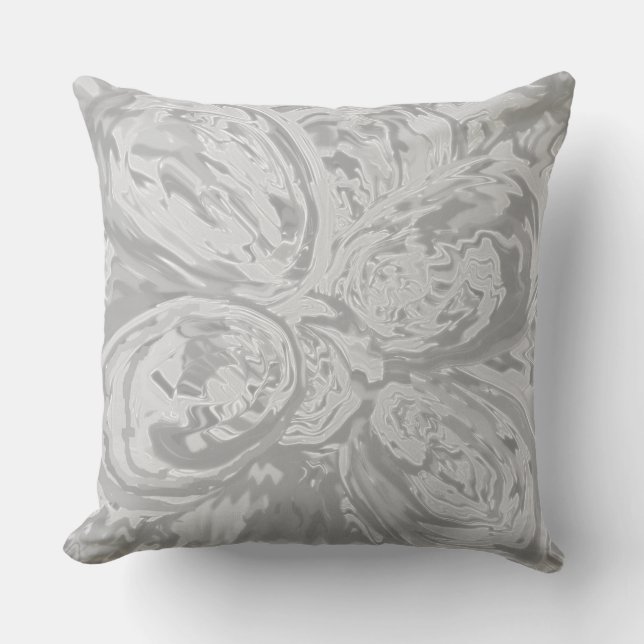 belle art lancer oreiller élégant classique gris (Recto)