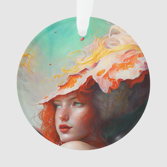 Belle artiste Abstraite Red Haired Ginger Girl (devant)