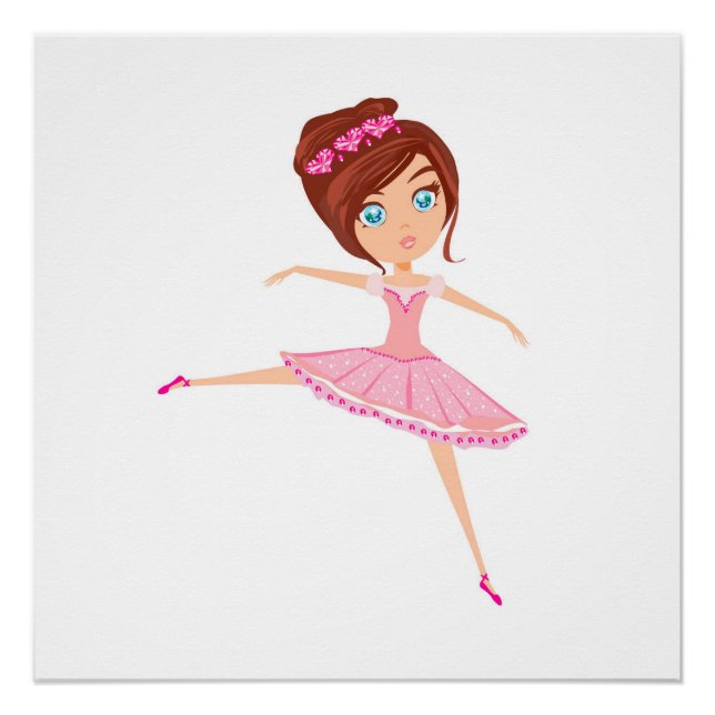 Belle ballerine Poster Papier (Semi-Gloss) (Devant)