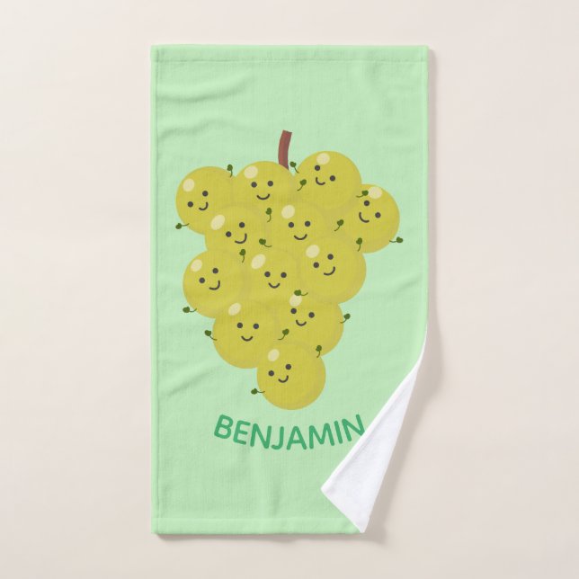 Belle bande de raisins amusante illustration (Serviette à main)