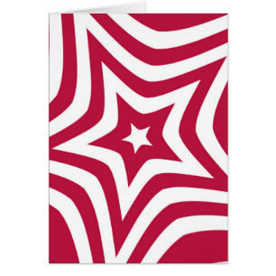 Belle belle étoile design en rouge et blanc