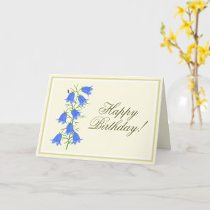 Belle Bluebells Anniversaire Carte de voeux pliée