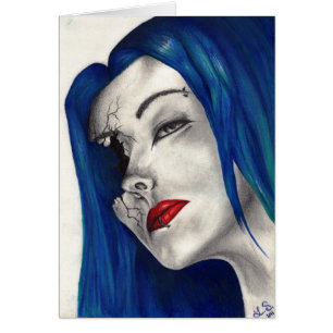 Belle Broken Goth Girl Imaginaire Art original