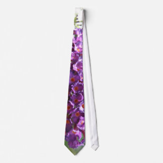Belle Buddleia violette Fleurs Cravate florale