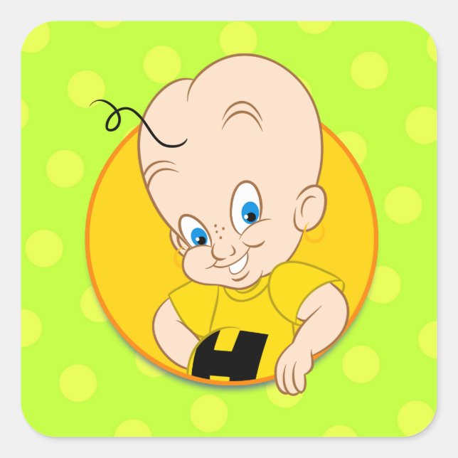 Belle caricature autocollant garçon (Devant)