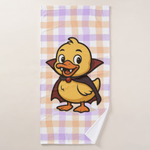 Belle caricature canard d'Halloween vampire