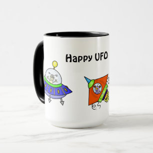Belle caricature UFO Day Mug