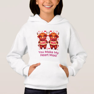 Belle caricature valentines vaches des hautes terr