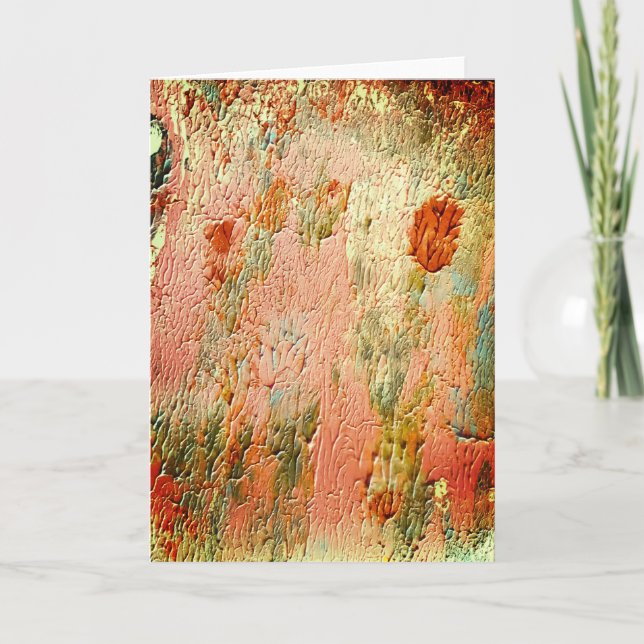 Belle carte abstraite pour l'amitié (Devant)