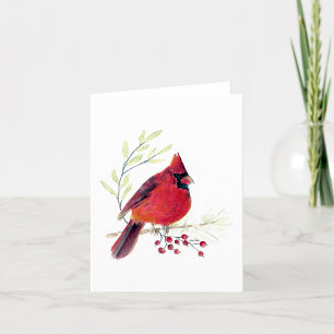 Belle carte Cardinal Rouge