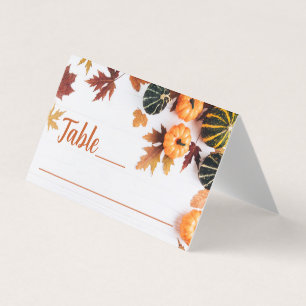 Belle Carte Citrouille de fête de Thanksgiving