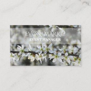 Belle carte d'affaires fleurie