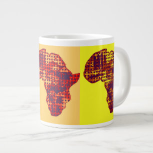 Belle carte d'Afrique Mug Maison Boire Grande Tass