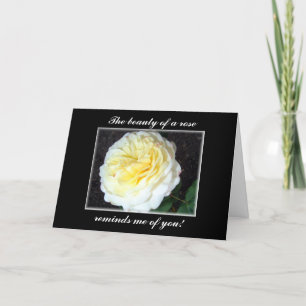 Belle carte d'amour/d'anniversaire avec rose