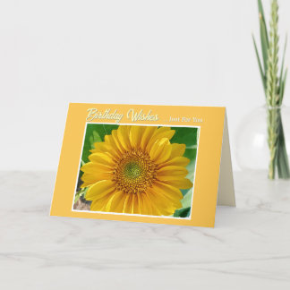 Belle carte d'anniversaire aux fleurs