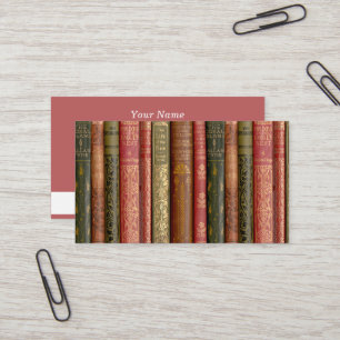 Belle carte d'appel Book Spines (Bee)