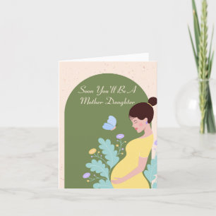 Belle carte de citation de grossesse pour maman