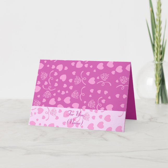 Belle carte de coeur (Devant)