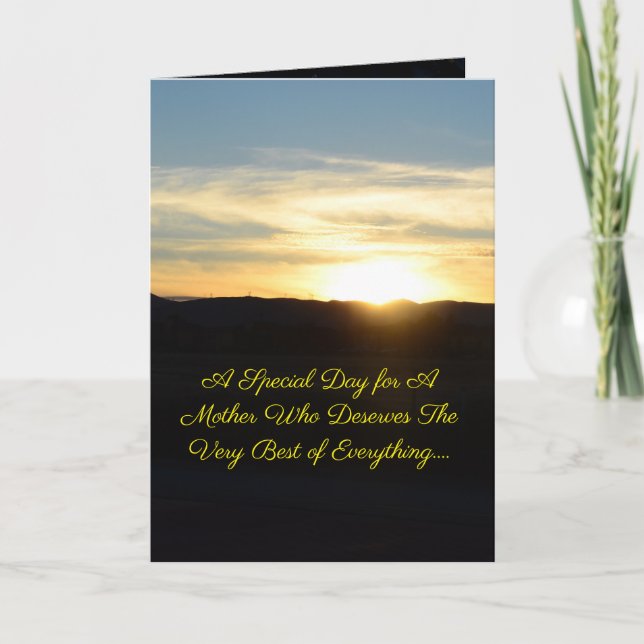 Belle carte de fête des mères (Devant)