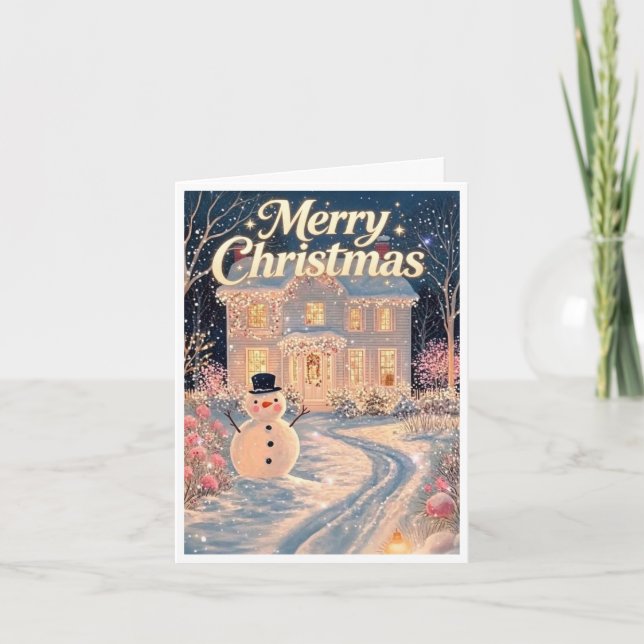 Belle carte de Noël (Devant)