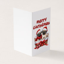 Belle carte de Noël de chien