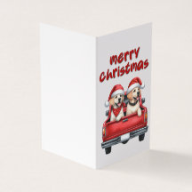 Belle carte de Noël de chien