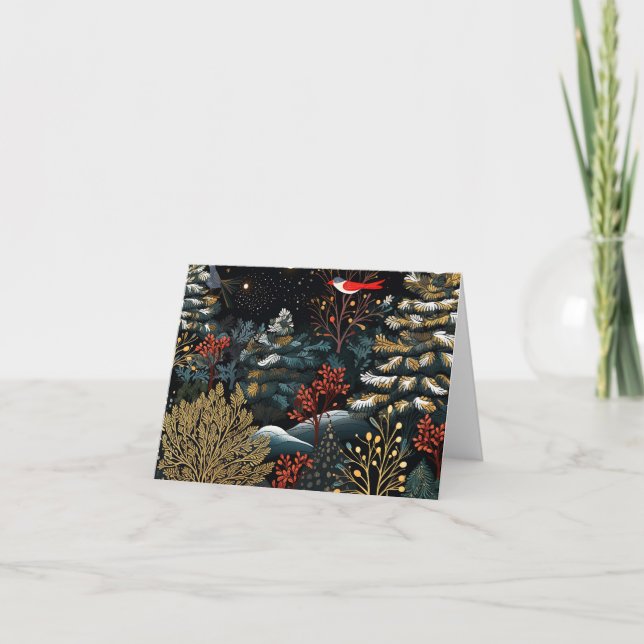 Belle carte de Noël rétro (Devant)