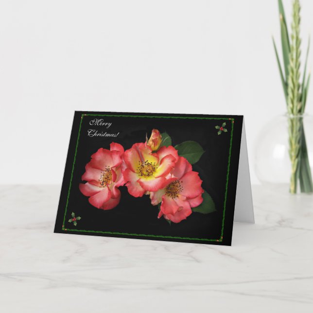 Belle carte de Noël Rose 2014 ! (Devant)
