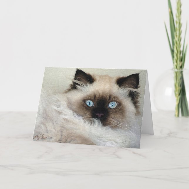 Belle carte de note d'amoureux de les chats de (Devant)