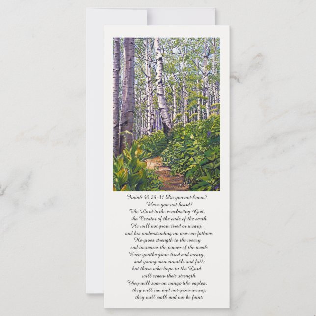 Belle carte de prière commémorative (Devant)