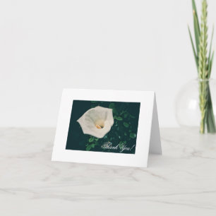 Belle carte de remerciement Lily blanche