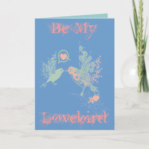 BELLE CARTE DE SALUT DU JOUR DE VALENTINE - AMOUR