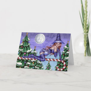 Belle - carte de sorcière de Noël