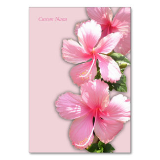 Belle carte de table Hawaiian Hibiscus