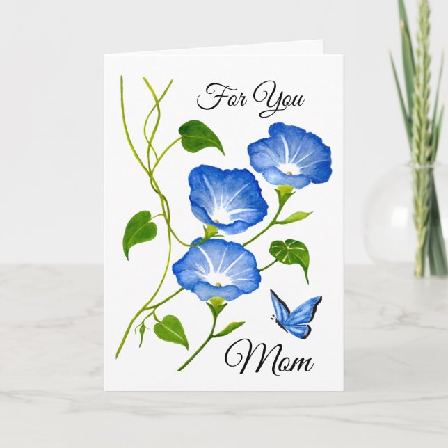 Belle carte de vœux à l'aquarelle florale (Devant)